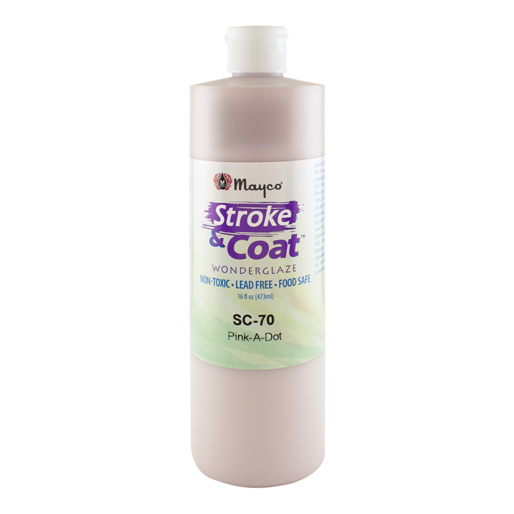 Mayco Stroke & Coat Glaze Pint Pink-A-Dot