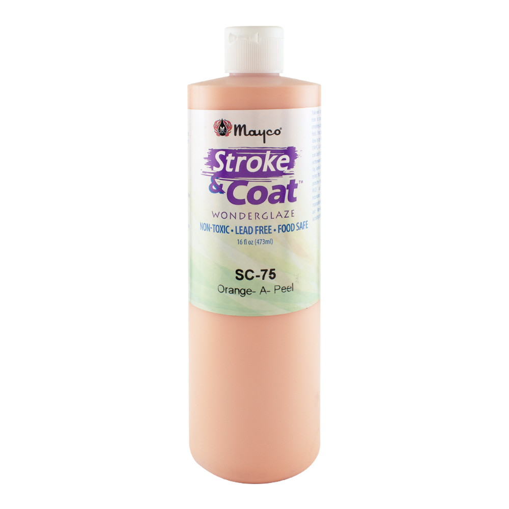 Mayco Stroke & Coat Glaze Pint Orange-A-Peel