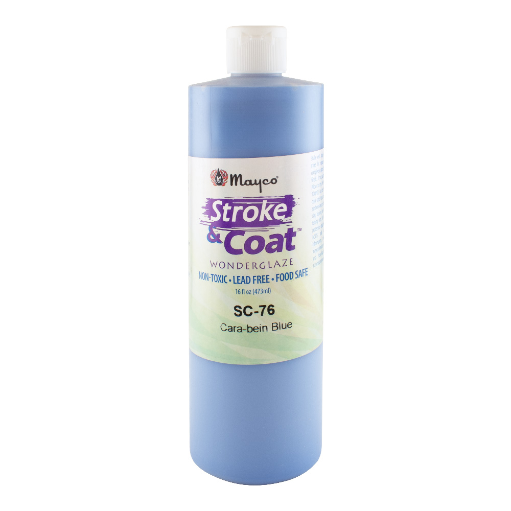 Mayco Stroke & Coat Glaze Pint Cara-bein Blue