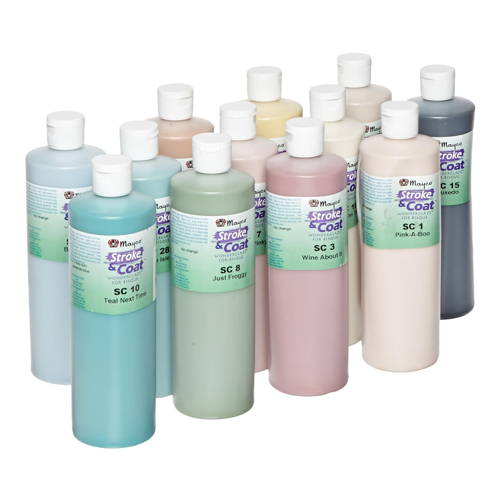 Mayco Stroke & Coat Glaze 12-Color Pint Kit 2