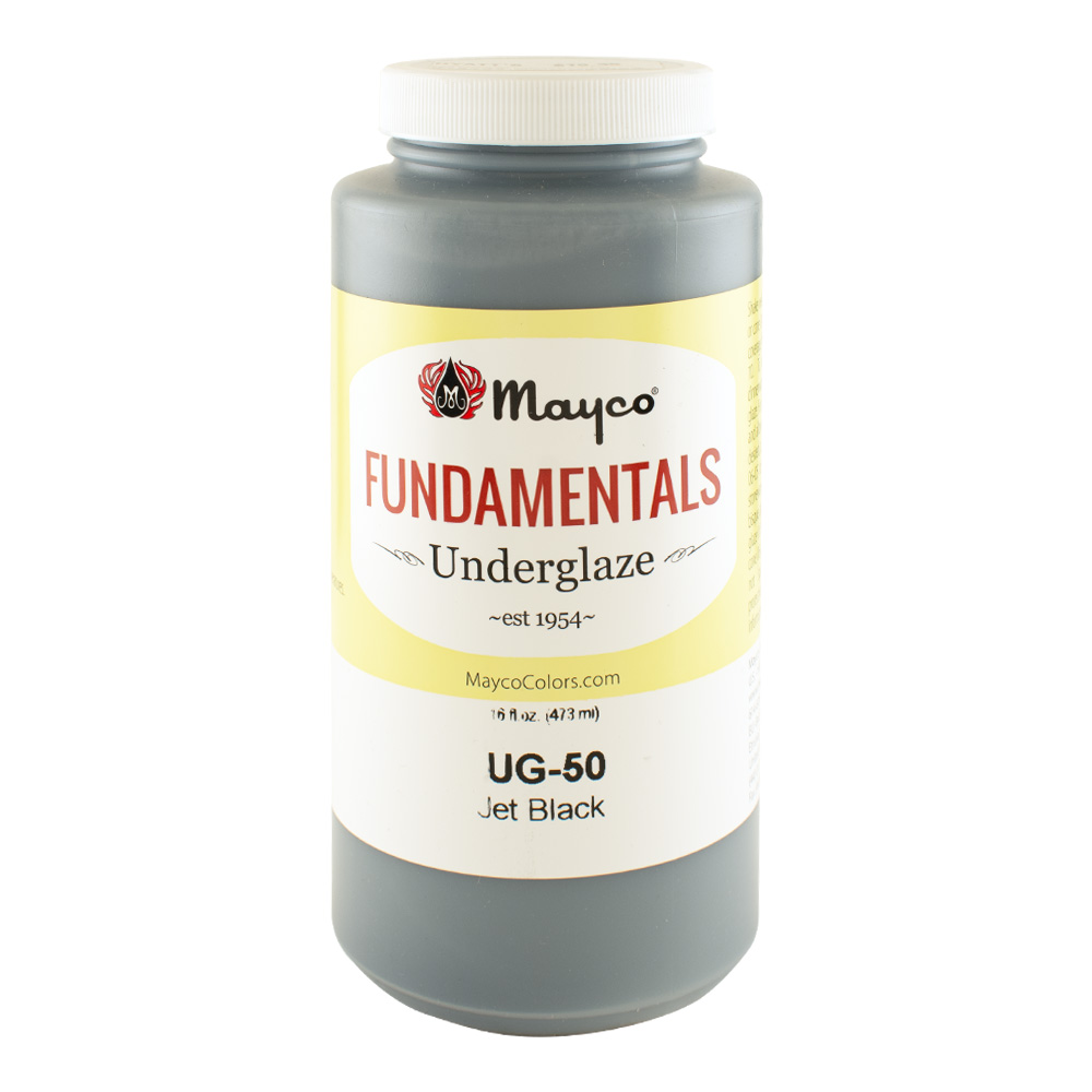 Mayco Fundamentals Underglaze Pint Jet Black