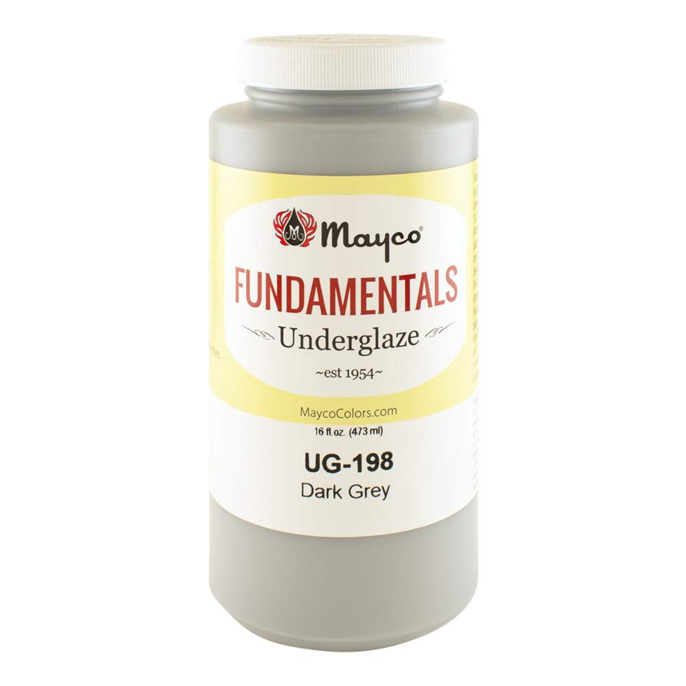 Mayco Fundamentals Underglaze Pint Dark Gray