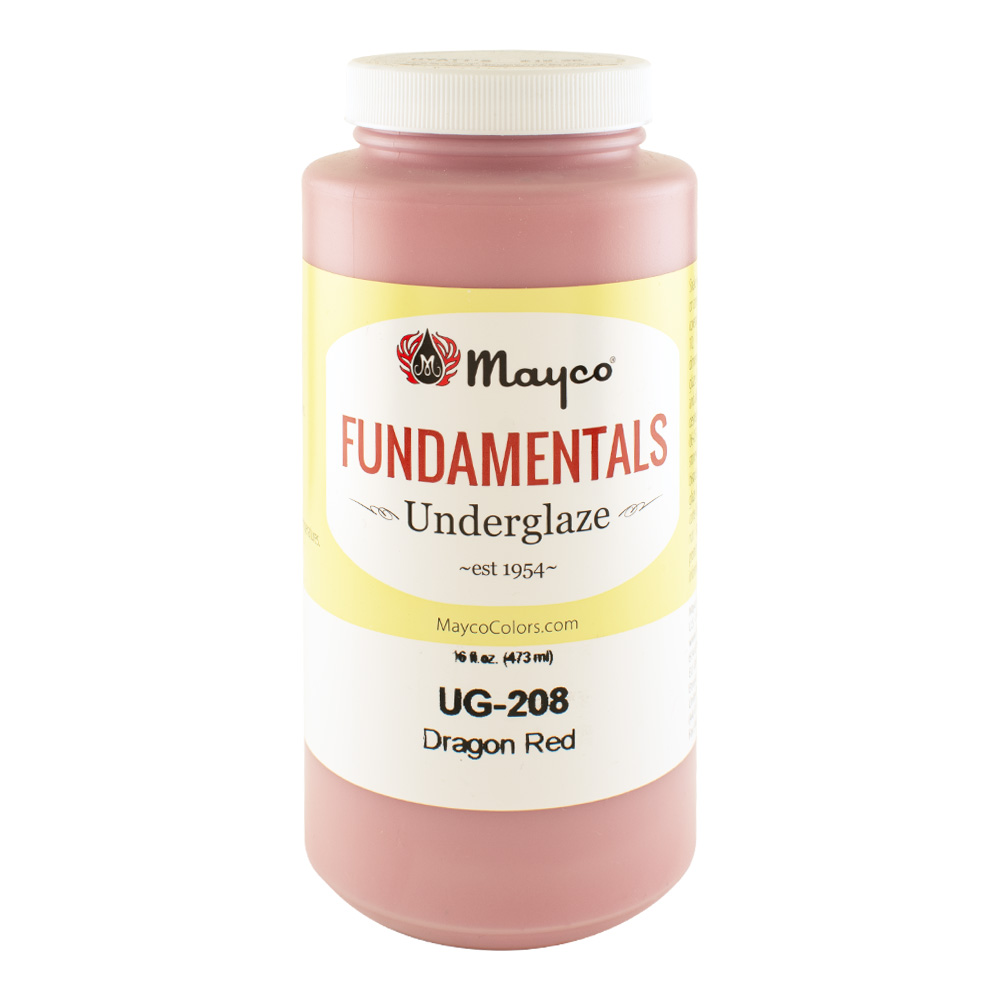 Mayco Fundamentals Underglaze Pint Dragon Red