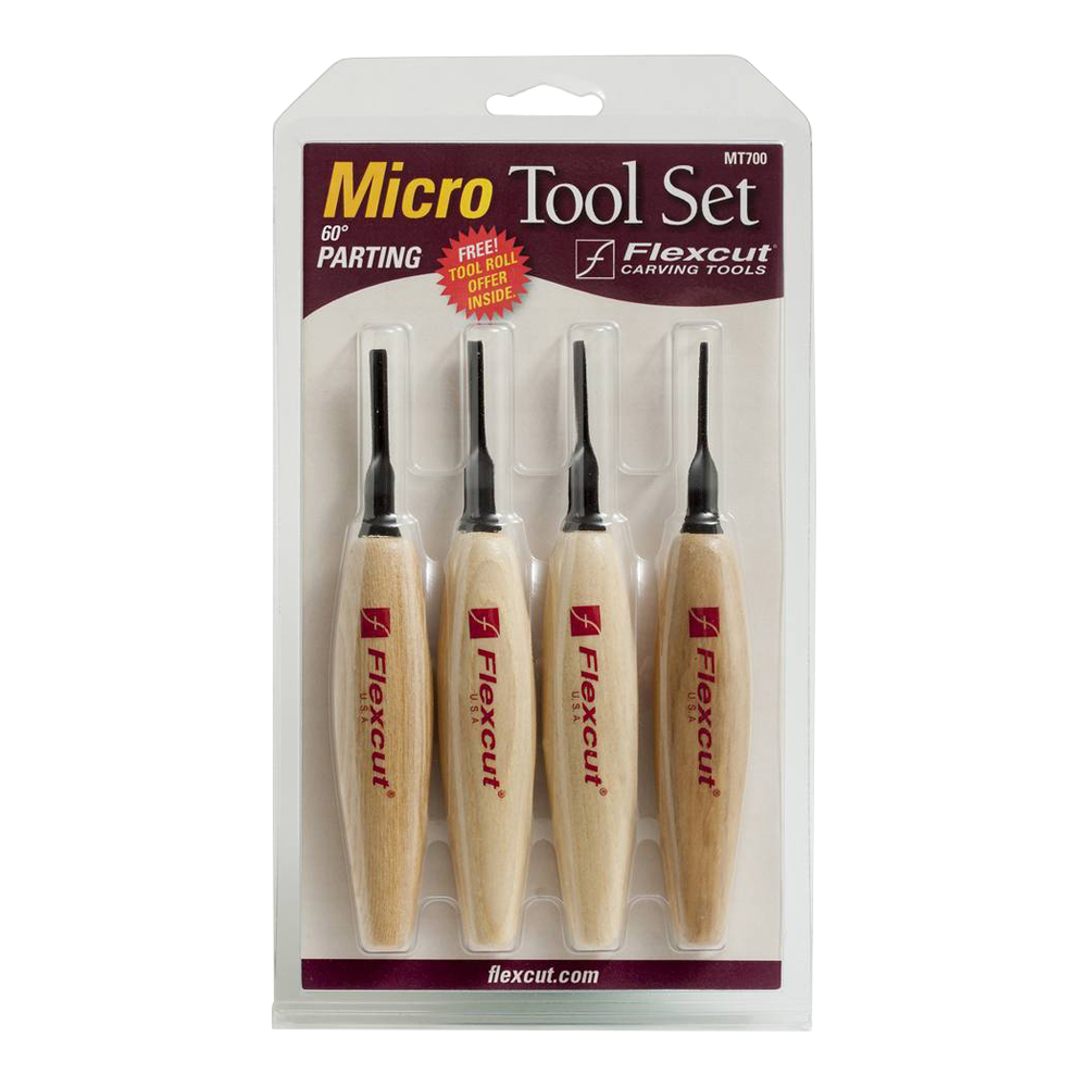 Flexcut 60 Degree Parting Micro Tool Set