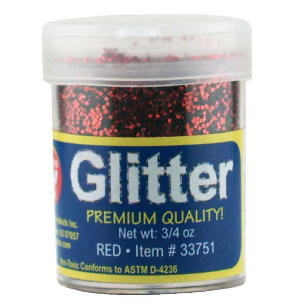 Glitter 3/4 Oz Red