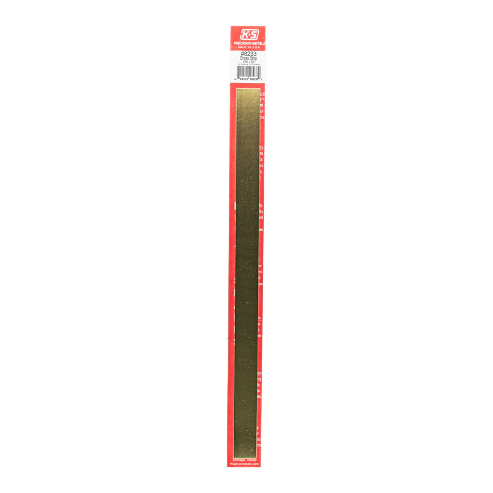 12 Inch Brass Strip .016 Thick X 3/4 Inch Wid