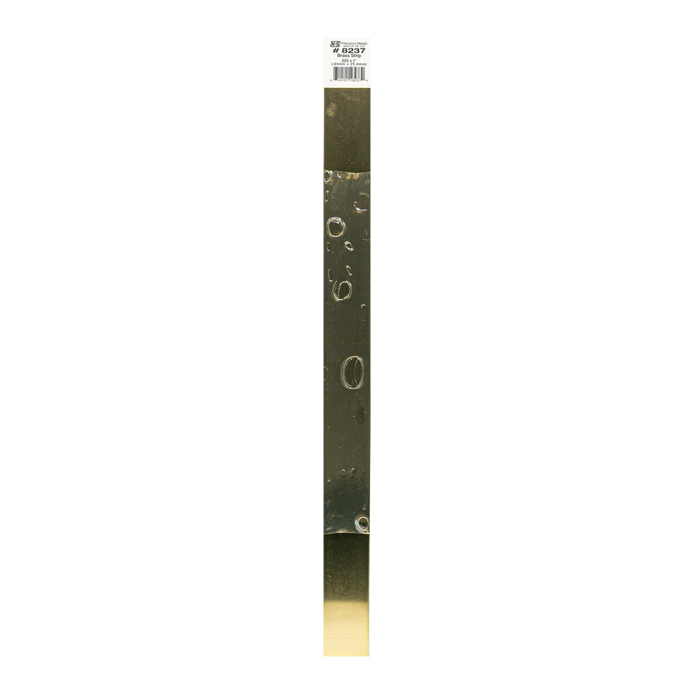 12 Inch Brass Strip .025 Thick X 1 Inch Wide