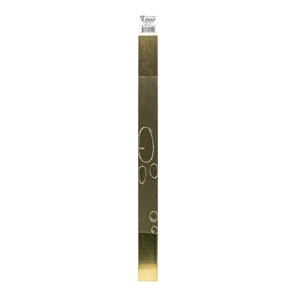 12 Inch Brass Strip .032 Thick X 1 Inch Wide