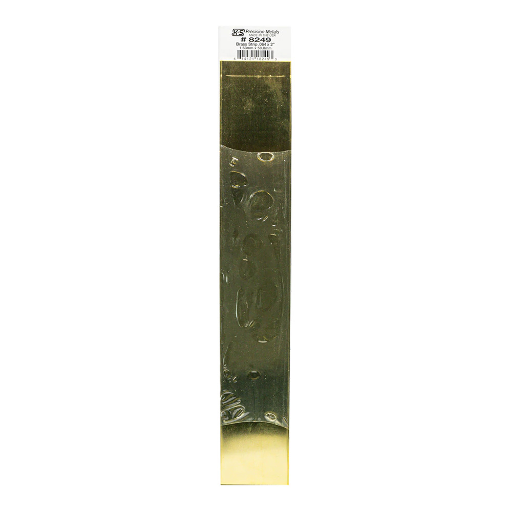 12 Inch Brass Strip .064 Thick X 2 Inch Wide