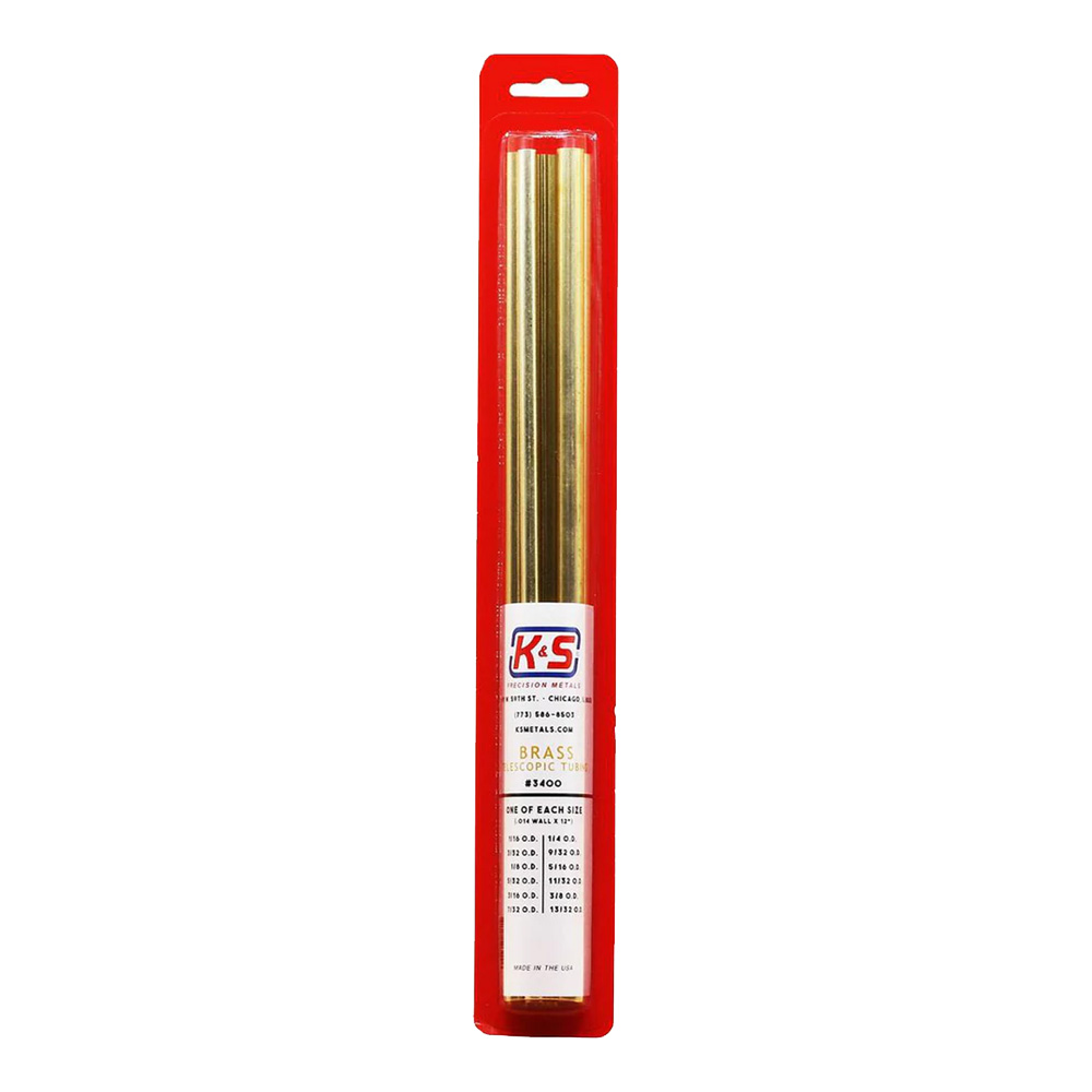 Round Brass 12-In Telescoping Tubing Small/12