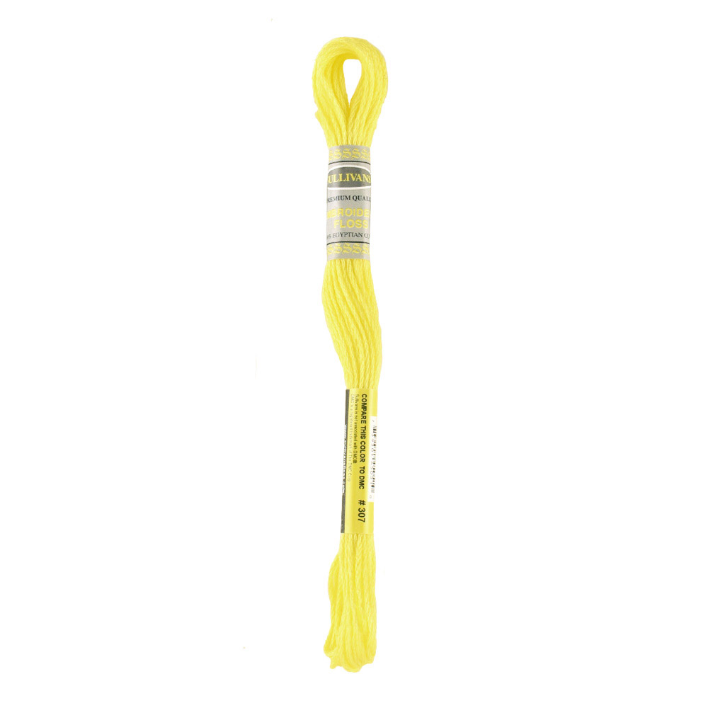 Six Strand Embroidery Floss Lemon