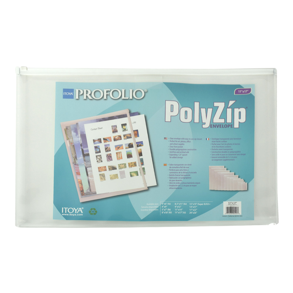 Itoya Polyzip Art & Photo Envelope 11 X 17