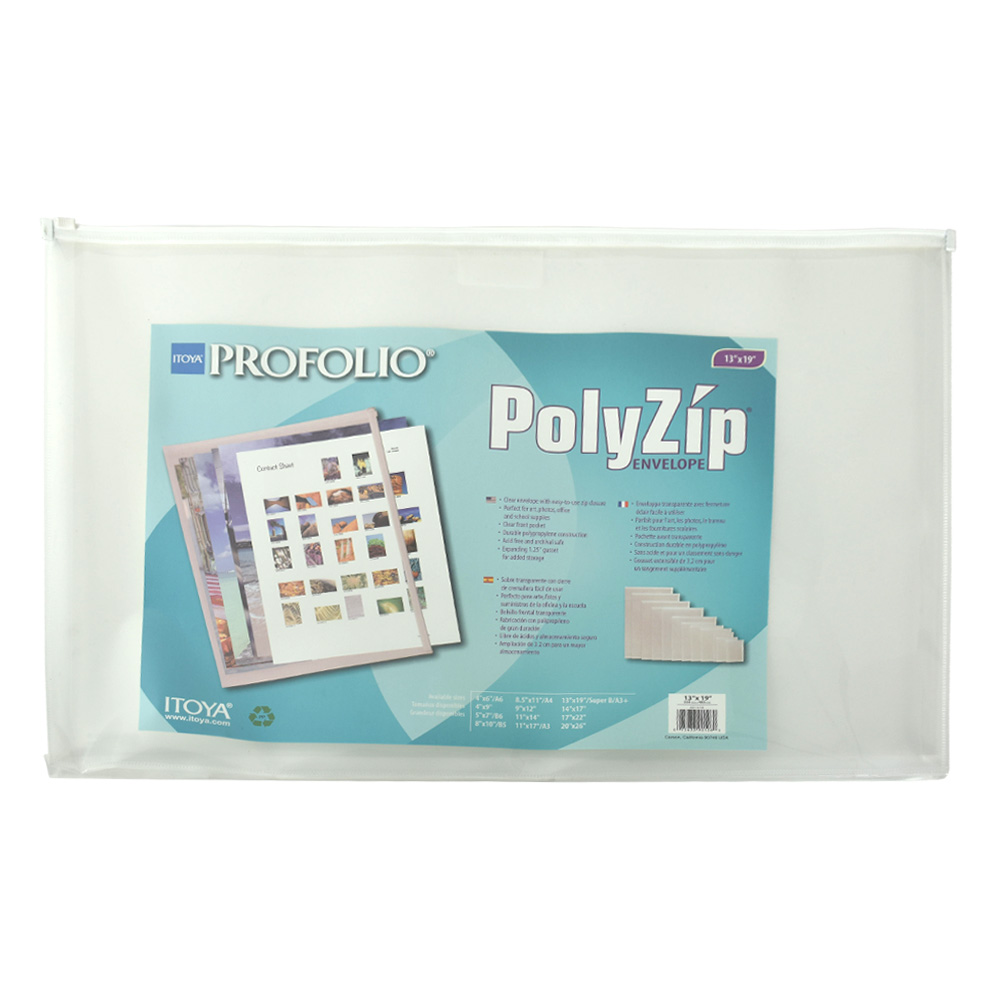 Itoya Polyzip Art & Photo Envelope 13 X 19