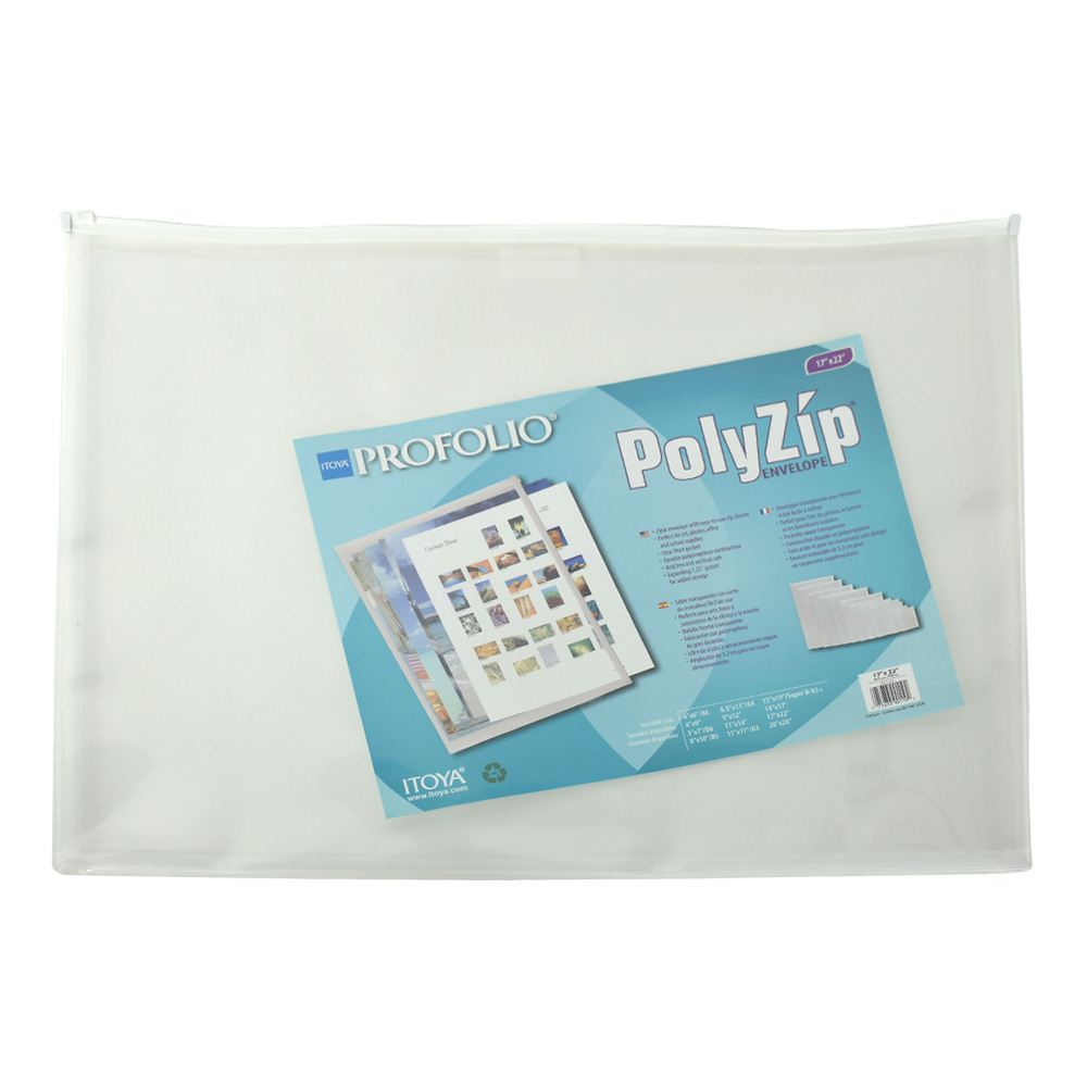 Itoya Polyzip Art & Photo Envelope 17 X 22