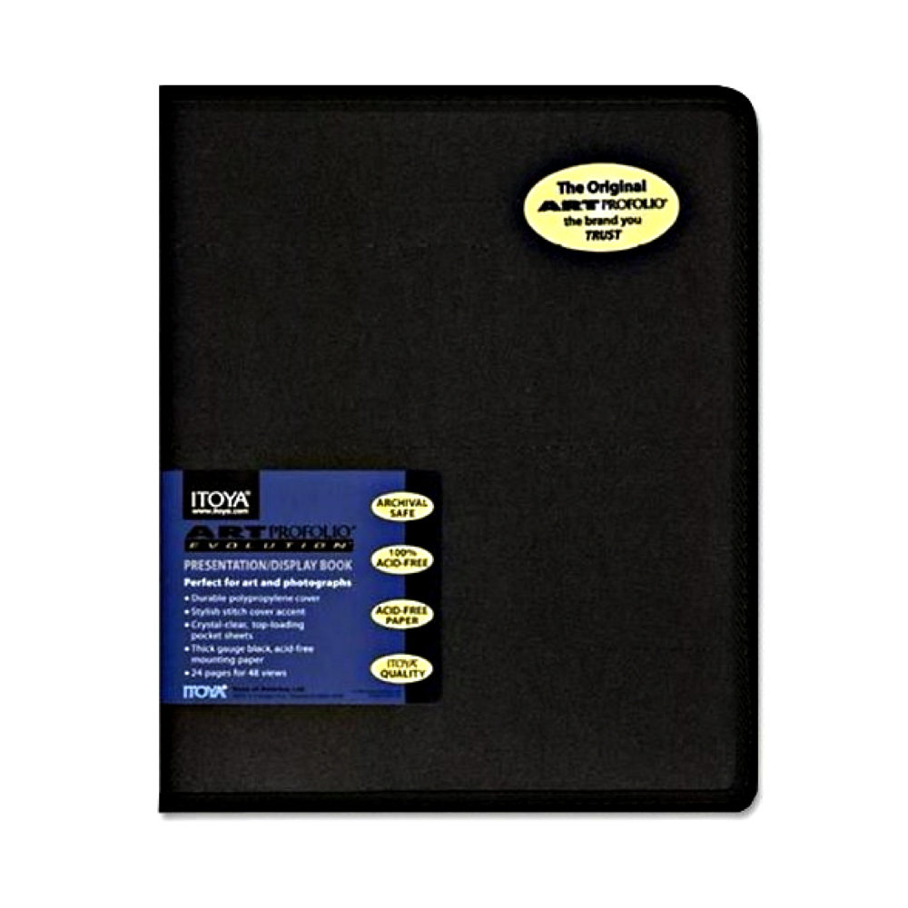 Art Presentation Book Alvin 9 x 12 Inches Black Ideal for Storing and Displaying Artworks 
