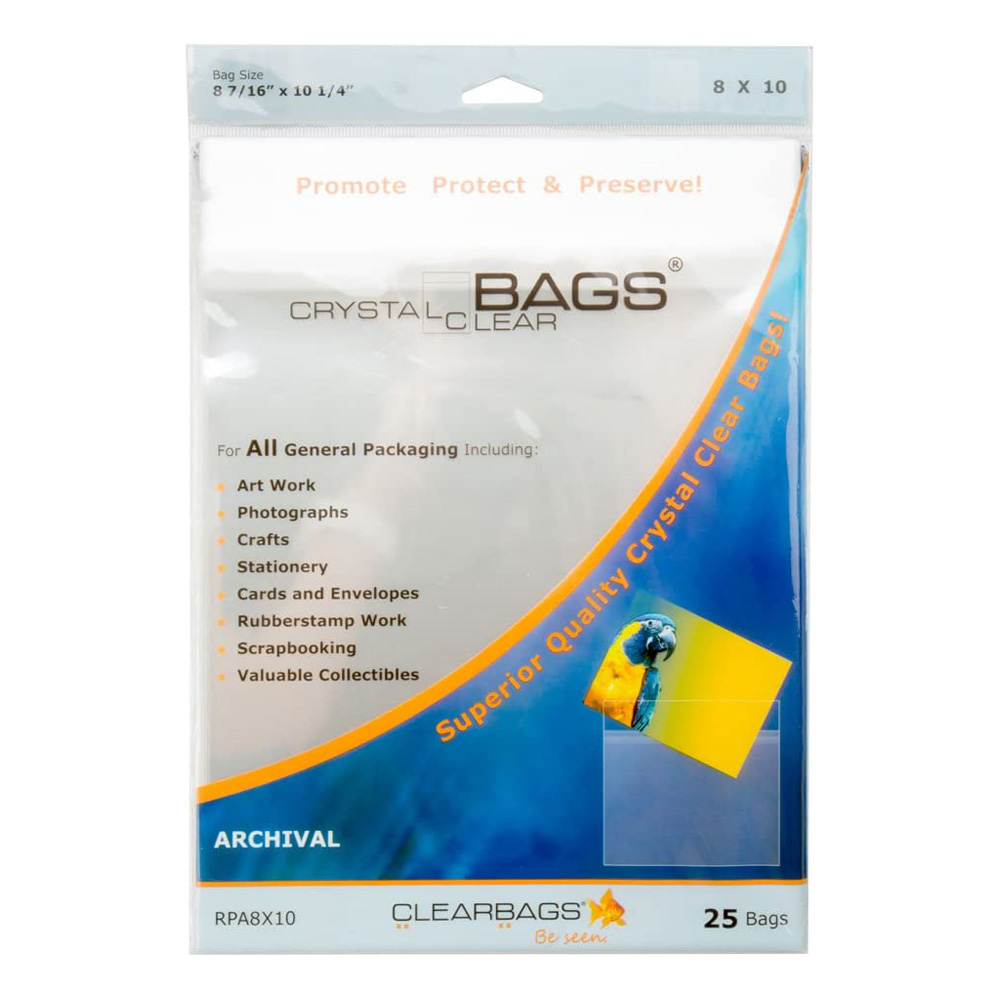 Crystal Clear Bags 25/Pack 8X10 Inches