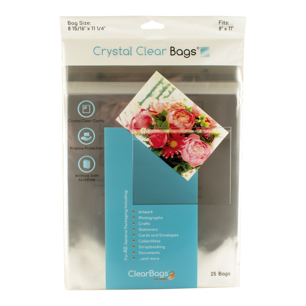 Crystal Clear Bags 25/Pack 8.5X11 Inches