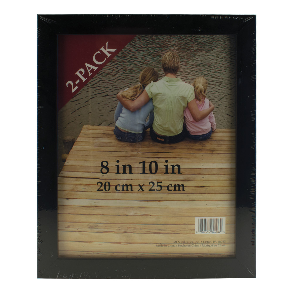 MCS Flat-Top Frame 8X10 Black 2/Pack