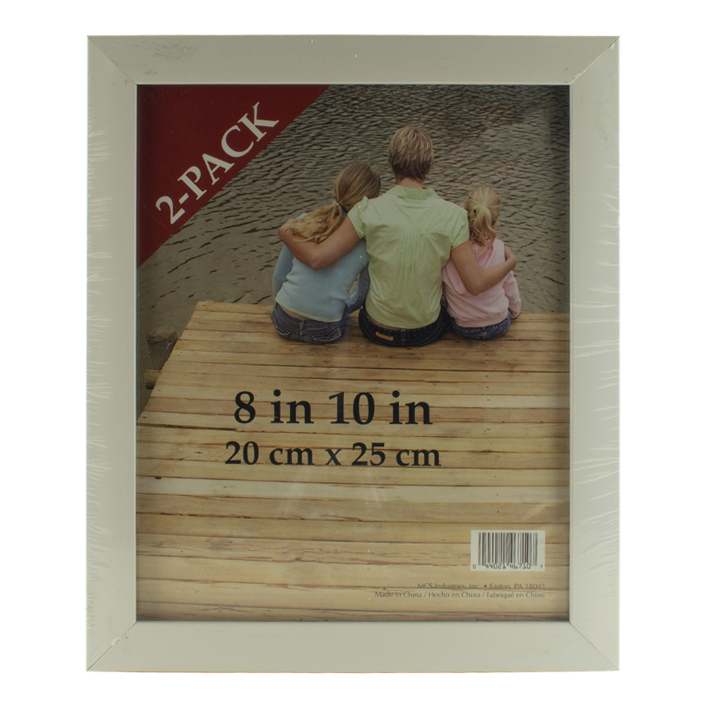 MCS Flat-Top Frame 8X10 White 2/Pack