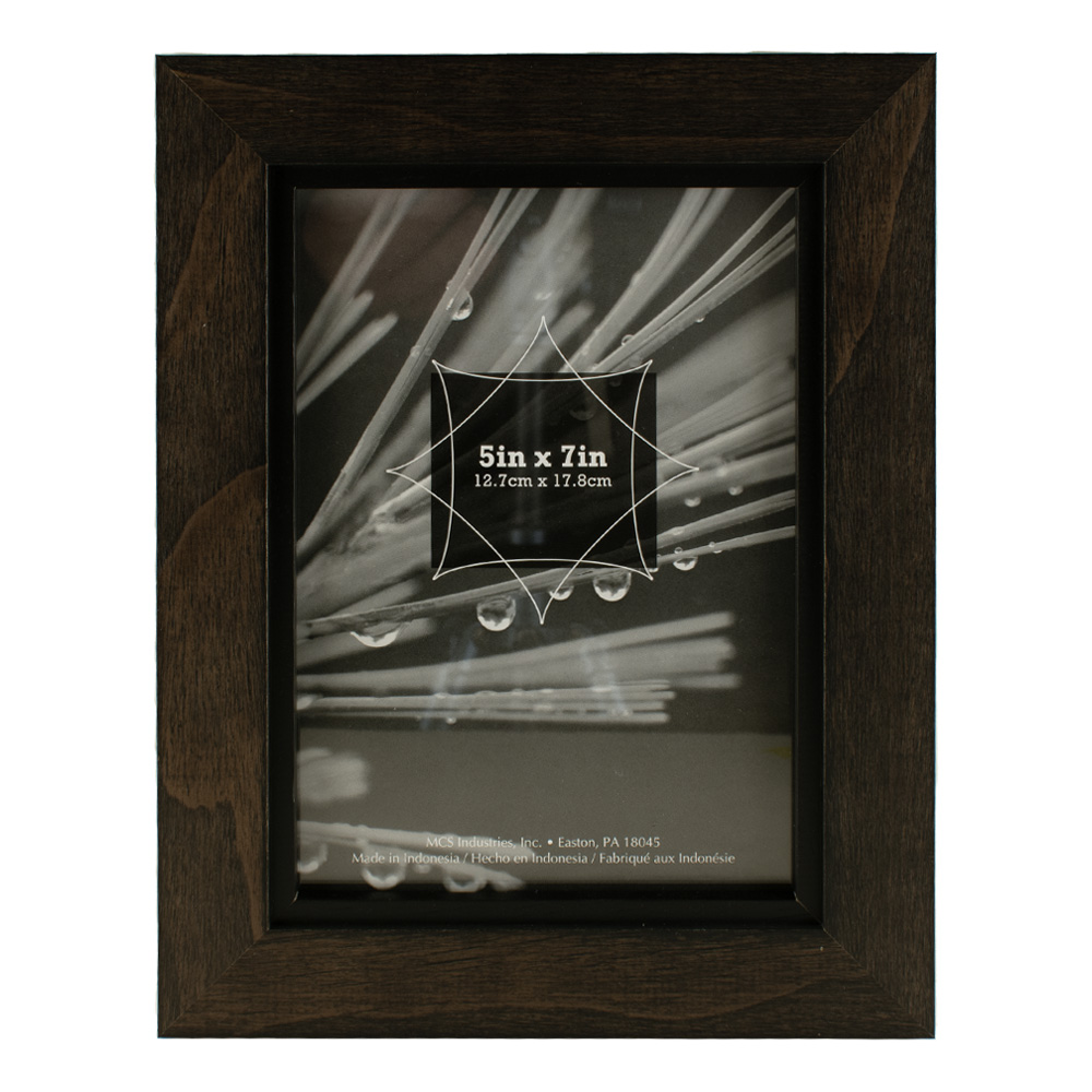 MCS Timber Gray w/Black Frame 5X7