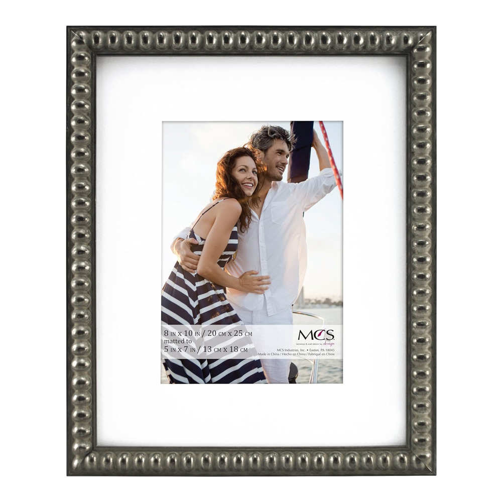 MCS Thin Bead Frame Pewter 8X10