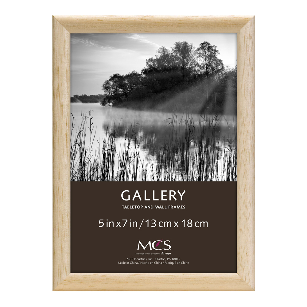 MCS Bullnose Wood Frame Natural 5X7