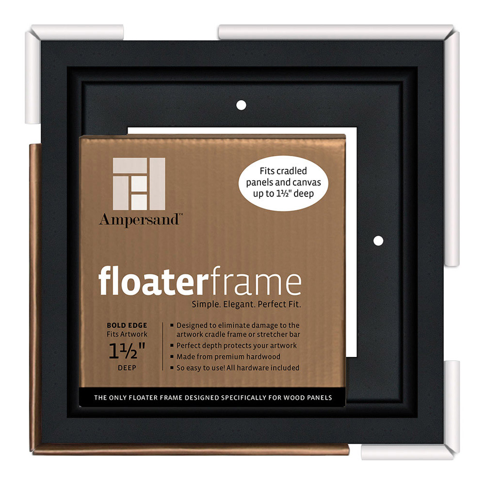 Ampersand Float Frame 1.5In Bold 6X6 Black