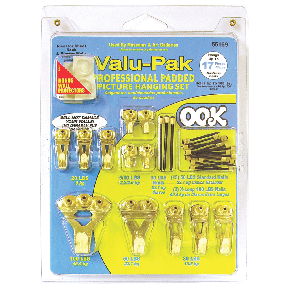 Ook Valu-Pak Pro Padded Picture Hanging Set