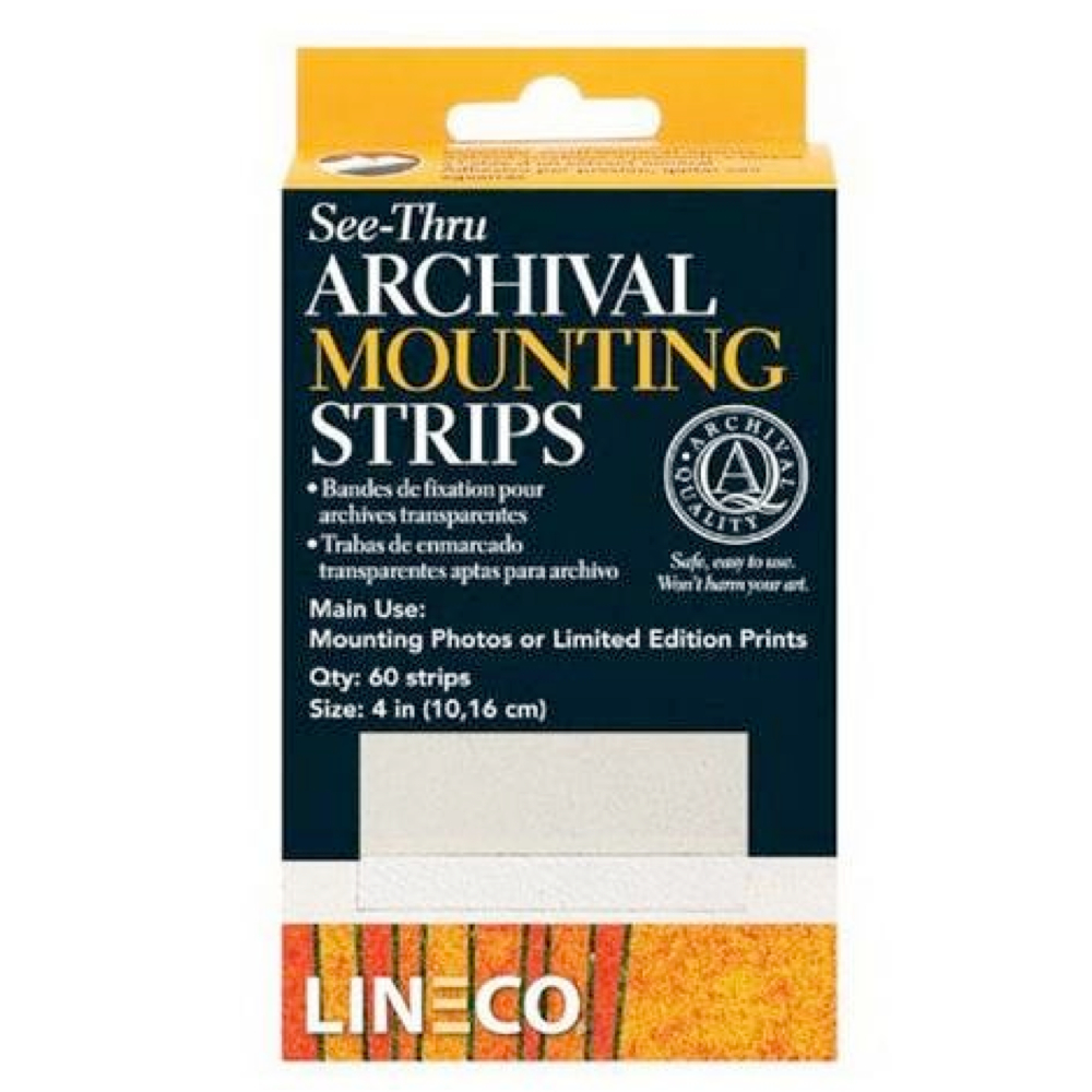 Archival See-Thru Mounting Strips 4 Pkg 60