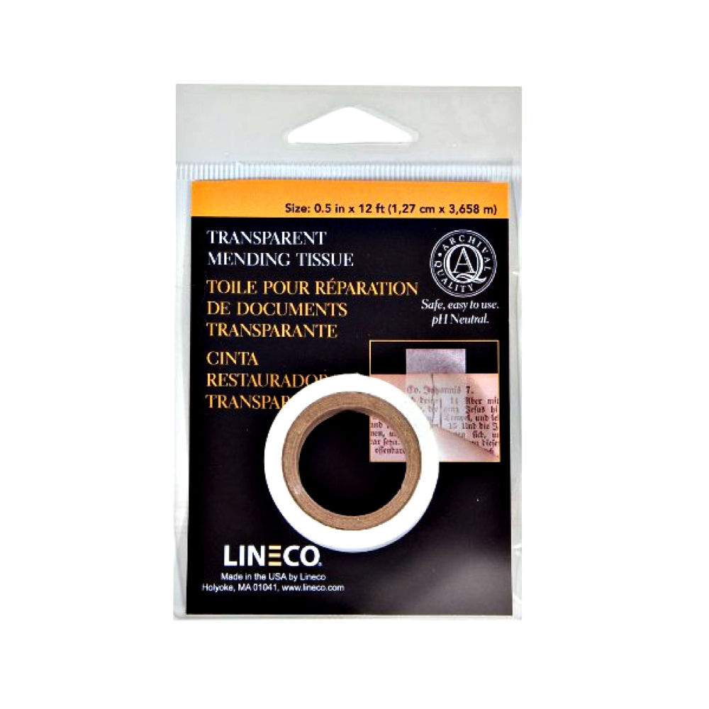 Lineco Transparent Mending Tissue .5 X 600In