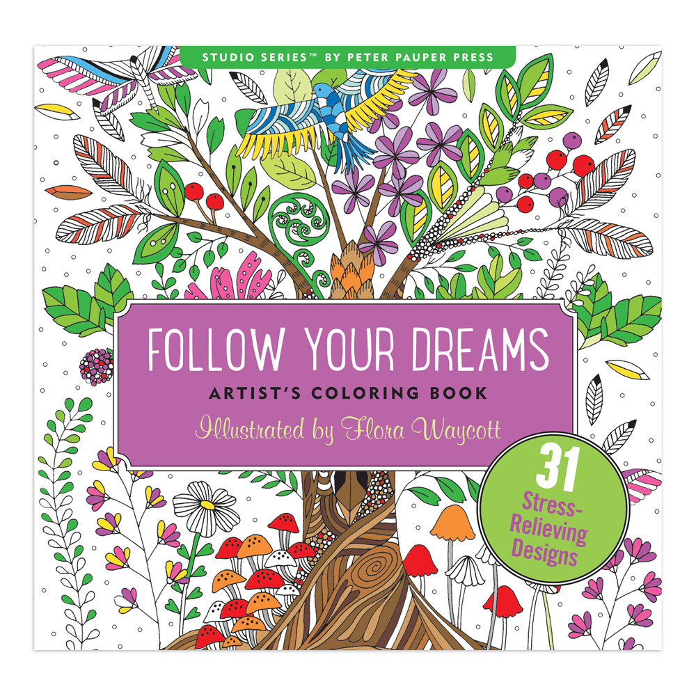 Artist Coloring Book Follow Your Dreams