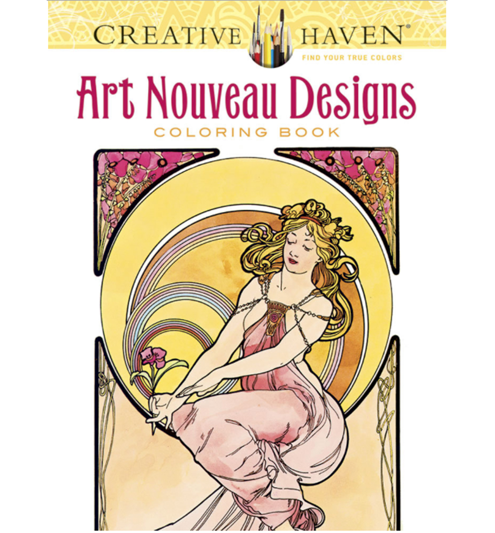 Creative Haven Coloring Bk Art Nouveau Design