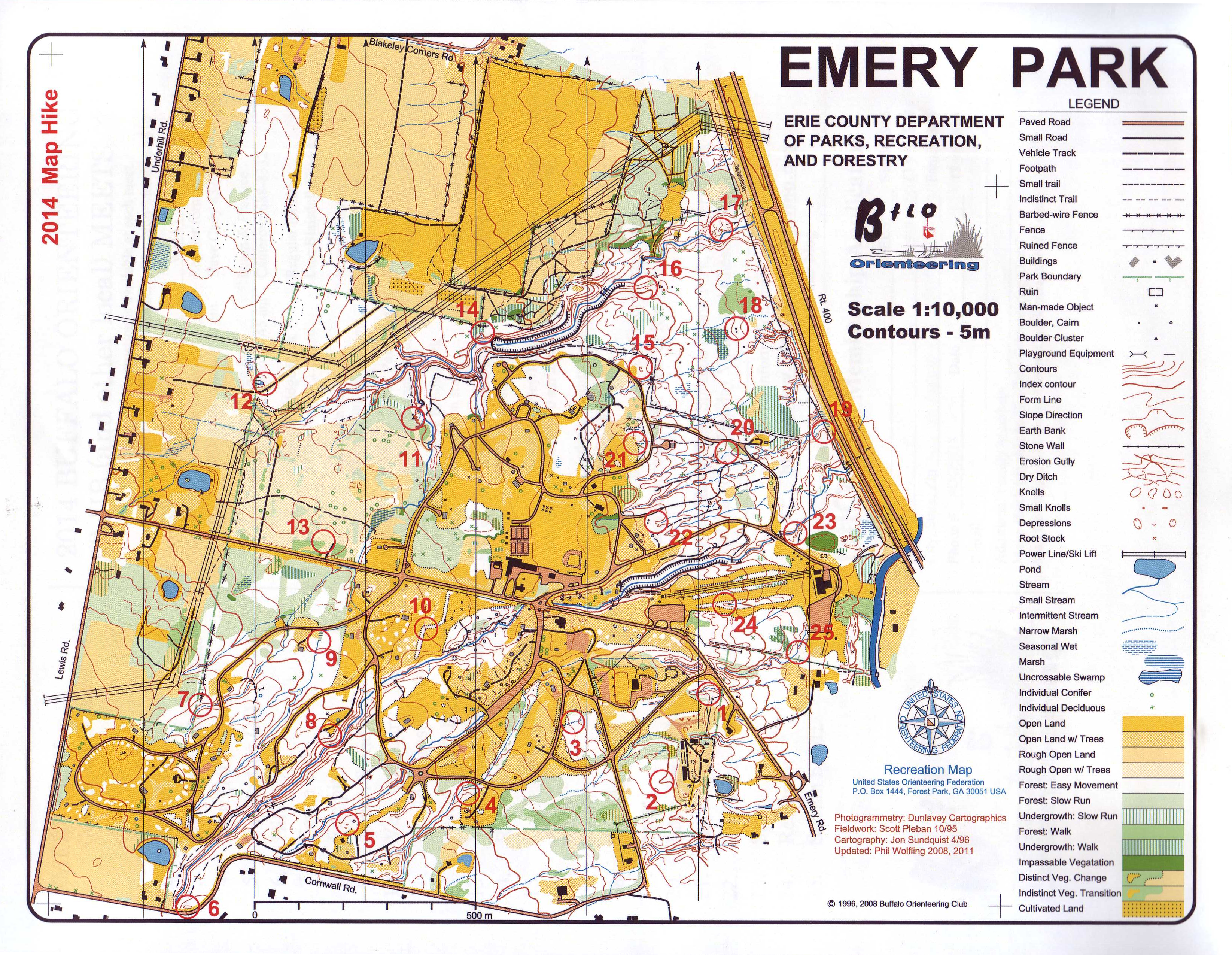 Emery Park Map Hike