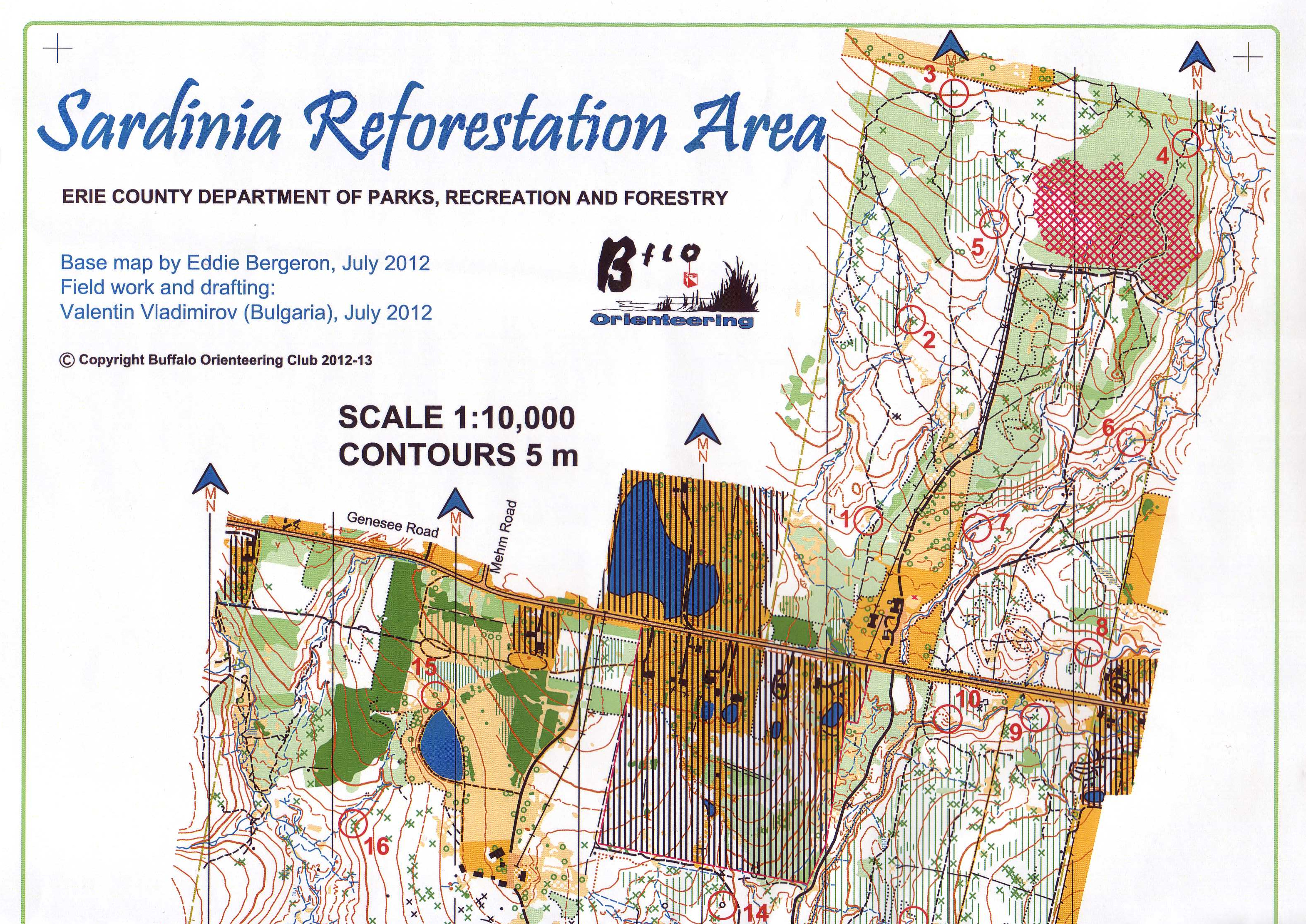 Sardinia Forest Map Hike