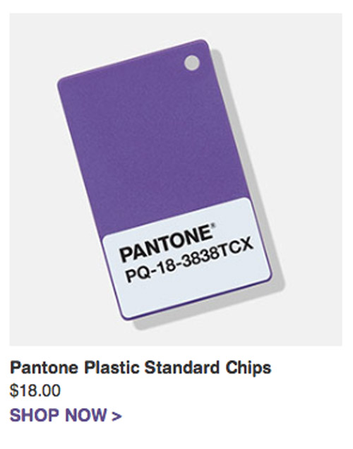 Pantone Plastic Standard Chip 18-3838
