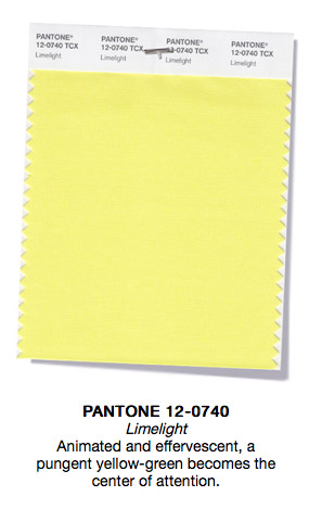 Pantone 12-0740 TCX Limelight