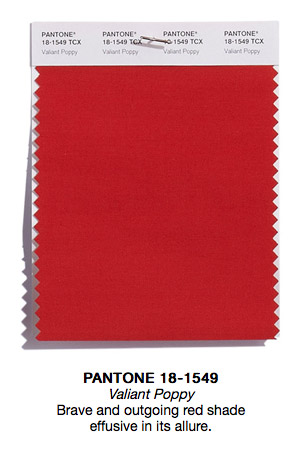 Pantone 18-1549 TCX Valiant Poppy