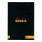 Rhodia Black Soft Touch Pad 6X8.25 Lined