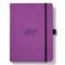 Dingbats A5 Purple Hippo Notebook Dotted