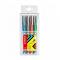 Stabilo Worker Colorful Rollerball Pen 4/Pk