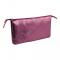 Iridescent Leather Pocket Pouch Cherry