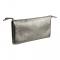 Iridescent Leather Pocket Pouch Graphite