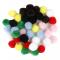 Pom Poms Assorted Colors 1-inch 40/Pack